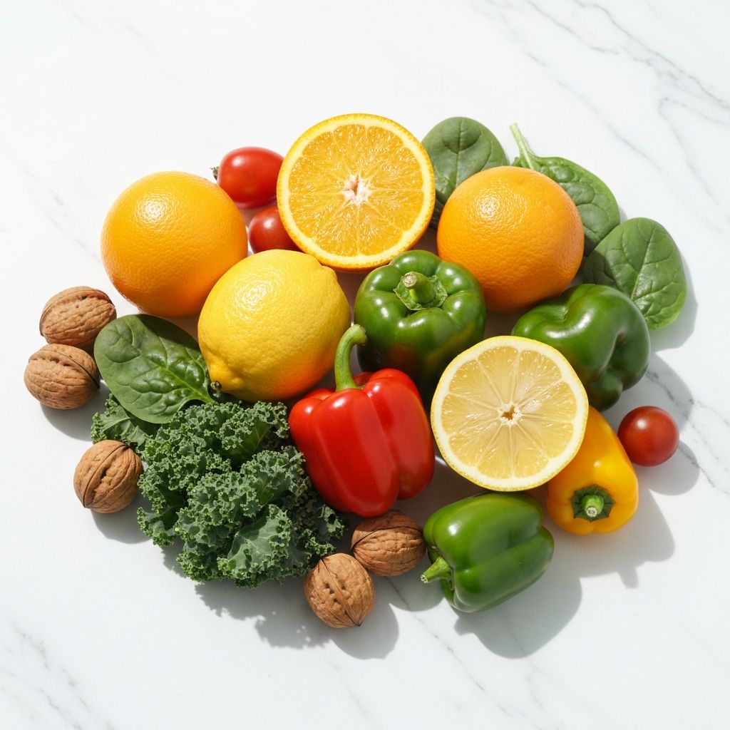 Verschiedene Vitamine und Mineralstoffe